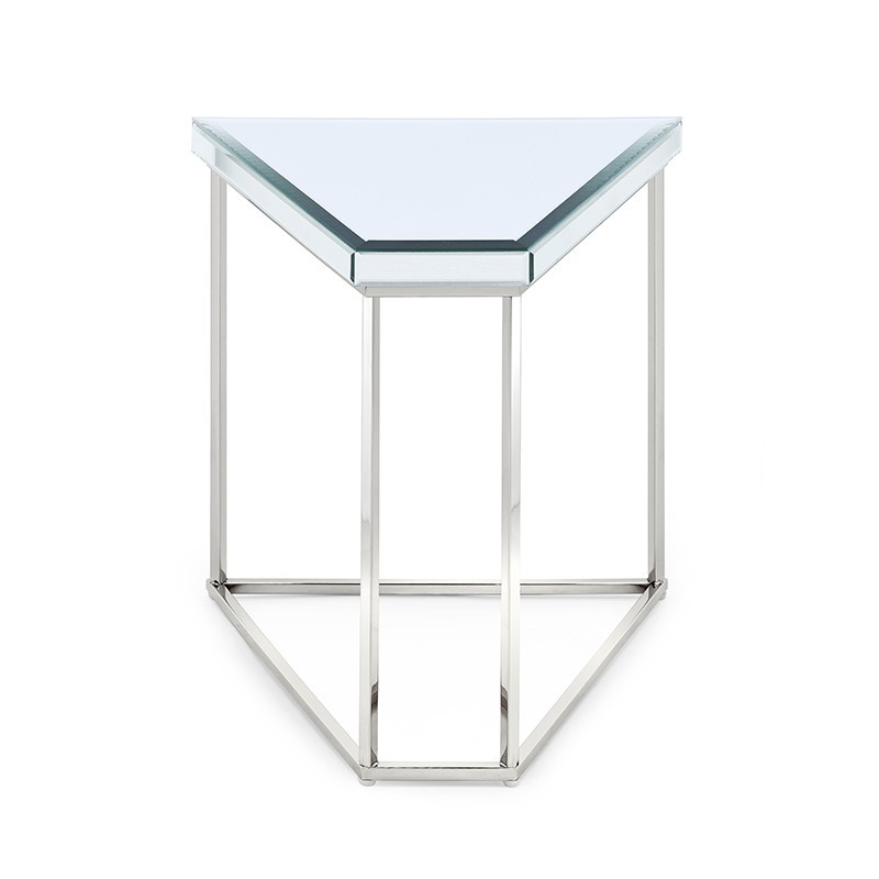 SIDE TABLE GLASSY H40 40X33