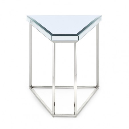 SIDE TABLE GLASSY H40 40X33