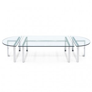 COFFEE TABLE GLASS KOMPO H40 200X80