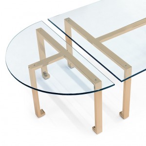 COFFEE TABLE GLASS KOMPO H40 200X80