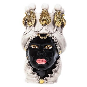 VASE MORO LADY W/CANDLEHOLDER