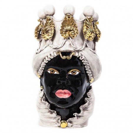 VASE MORO LADY W/CANDLEHOLDER