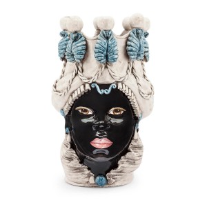 VASE MORO LADY W/CANDLEHOLDER