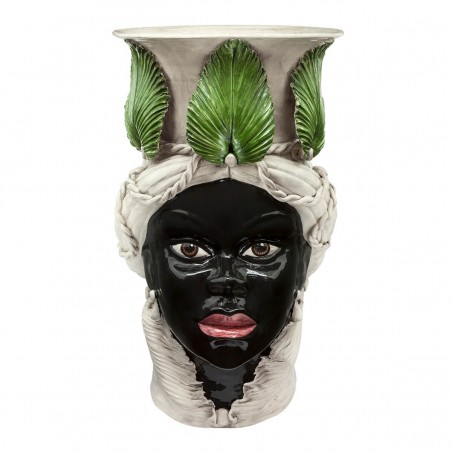 VASE MORO LADY GIANT W/LEAF