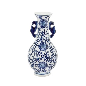 VASE CHINOISERIE W/HANDLES