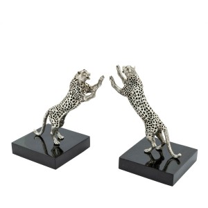 BOOKEND LEOPARD SET2PCS