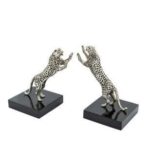 BOOKEND LEOPARD SET2PCS