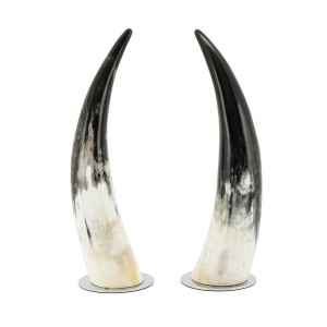 BOOKEND STANDING HORNS SET2PCS