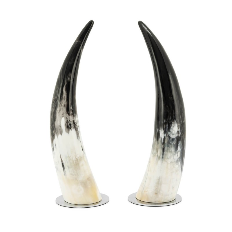 BOOKEND STANDING HORNS SET2PCS