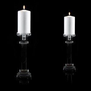 PORTACANDELA VETRO QUADRO