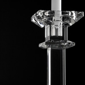 PORTACANDELA VETRO QUADRO