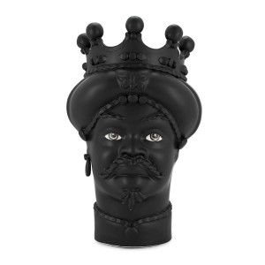 VASE MORO MAN ALL BLACK