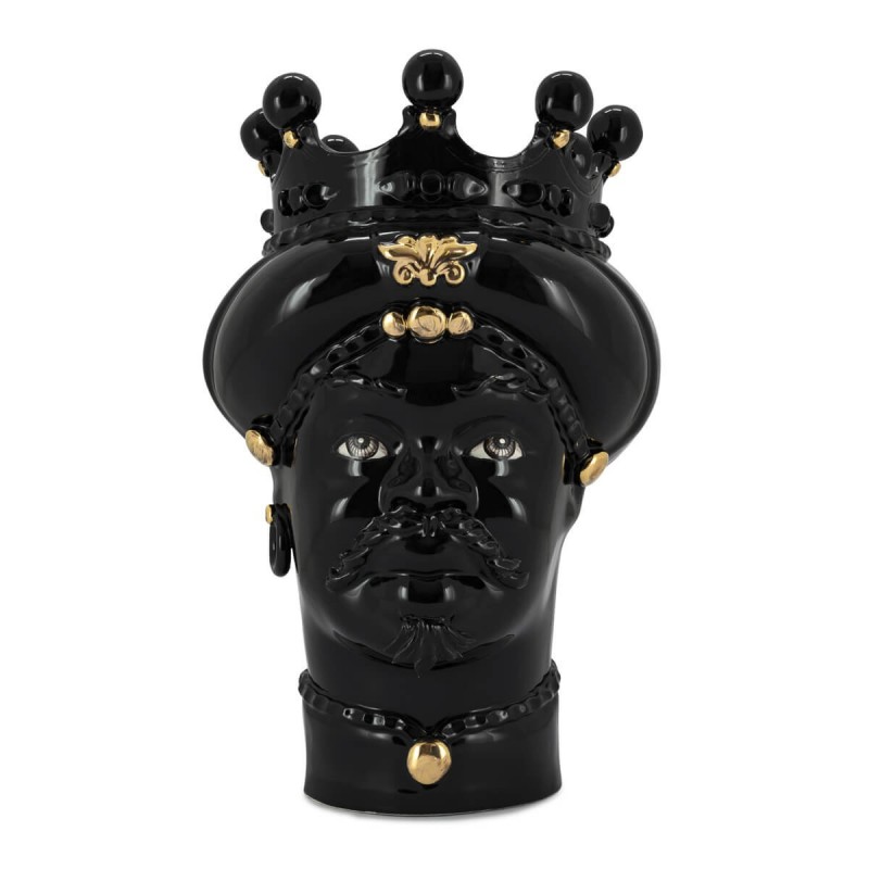 VASE MORO MAN ALL BLACK