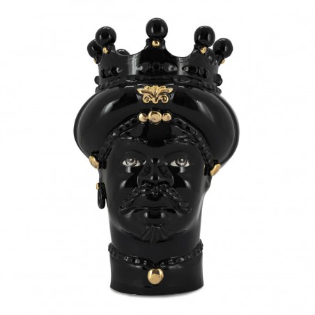 VASE MORO MAN ALL BLACK