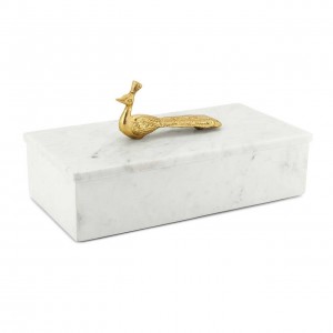 BOX PEACOCK BG H15 30X15