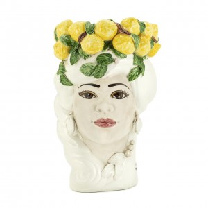 VASE LEMON HEAD LADY