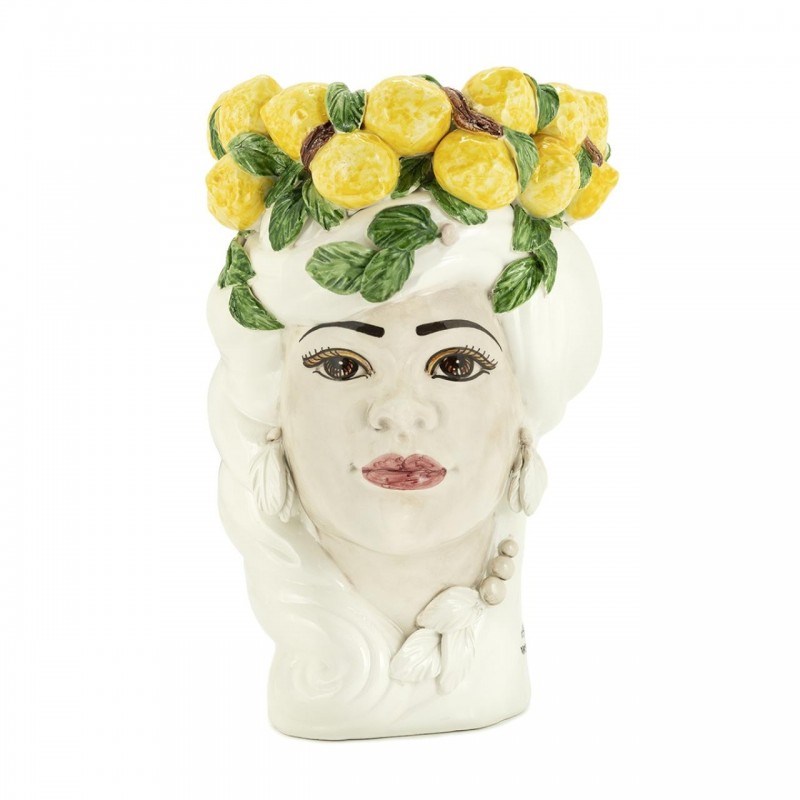 VASE LEMON HEAD LADY