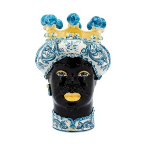 VASE MORO MAN ORNATE H41