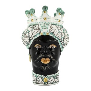 VASE MORO MAN ORNATE H41