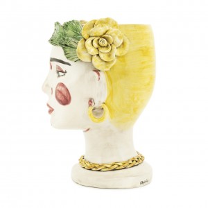 VASE HEAD SELVA NATURAL H30