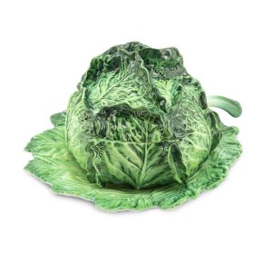 SOUP BOWL CABBAGE W/PLATE H26 D25