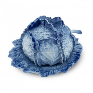 SOUP BOWL CABBAGE W/PLATE H26 D25