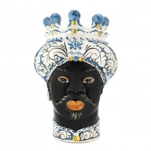 VASE MORO MAN ORNATE H41