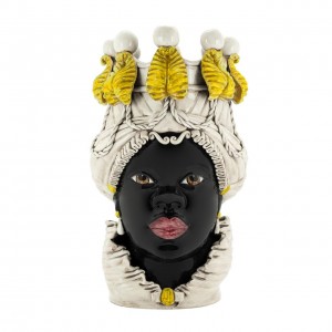 VASE MORO LADY W/CANDLEHOLDER