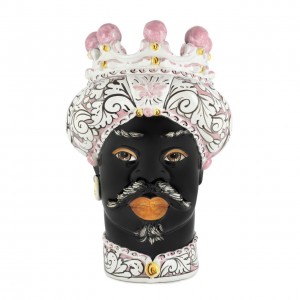 VASE MORO MAN ORNATE H41