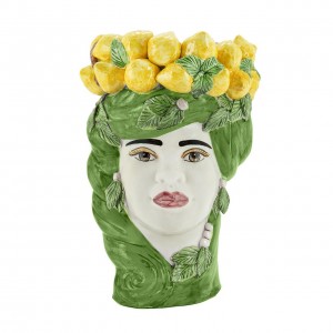 VASE LEMON HEAD LADY