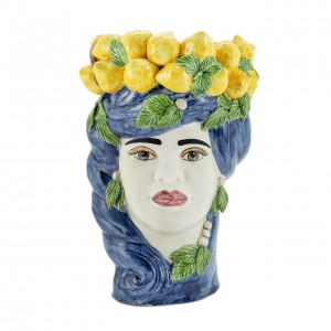 VASE LEMON HEAD LADY