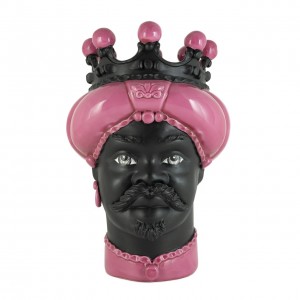 VASE MORO MAN CROWN DARK