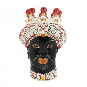 VASE MORO MAN ORNATE H41