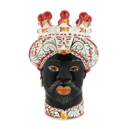 VASE MORO MAN ORNATE H41